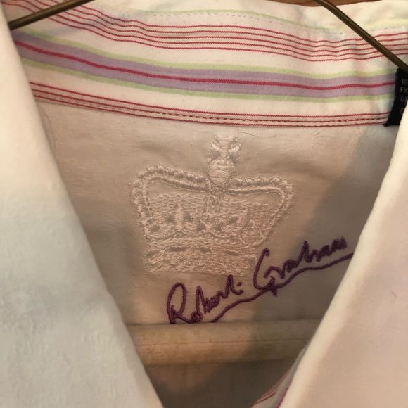 Robert Graham XL rainbow accented cuffs - Picture 2 of 8